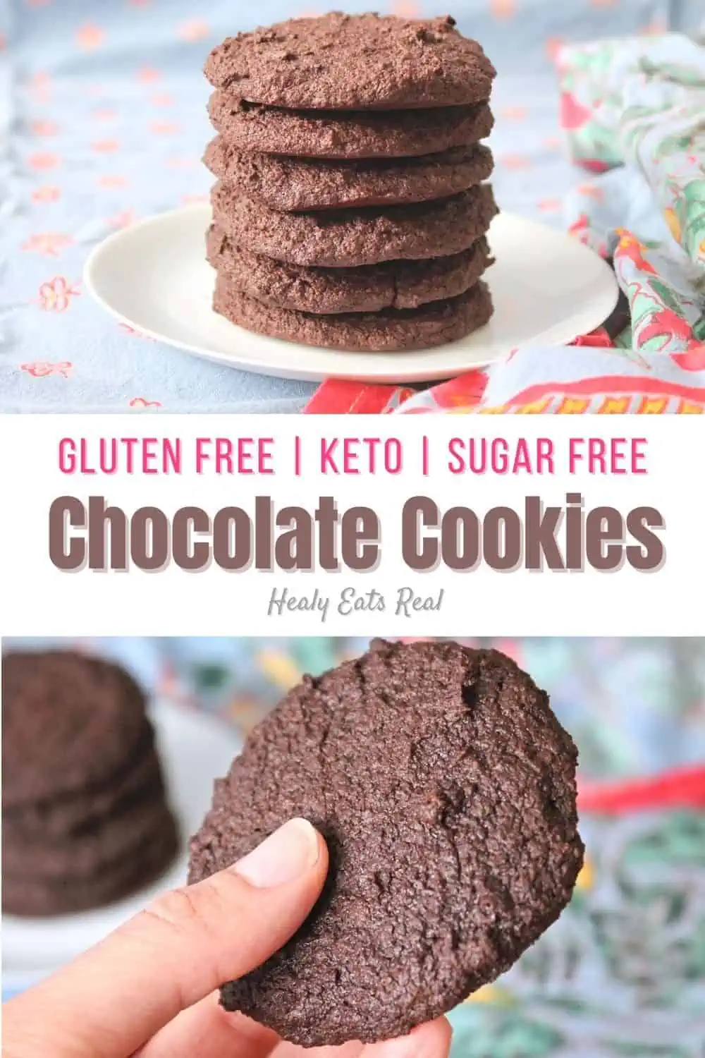Gluten Free Chocolate Cookies (Keto & Sugar Free)