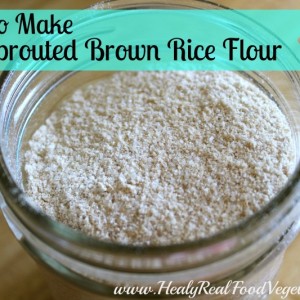 a close up shot of sprouted brown rice flour