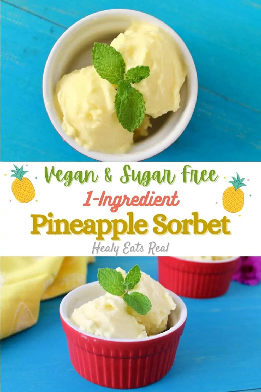 Pineapple Sorbet with 1 Ingredient