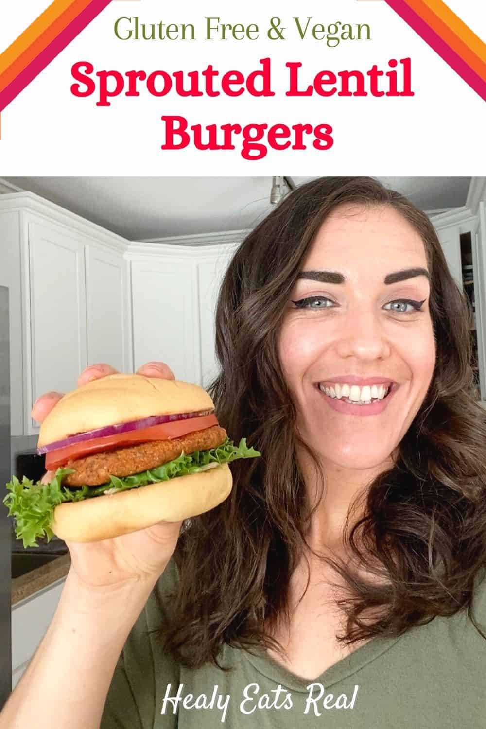 Sprouted Lentil Burgers (Vegan & Gluten-Free)