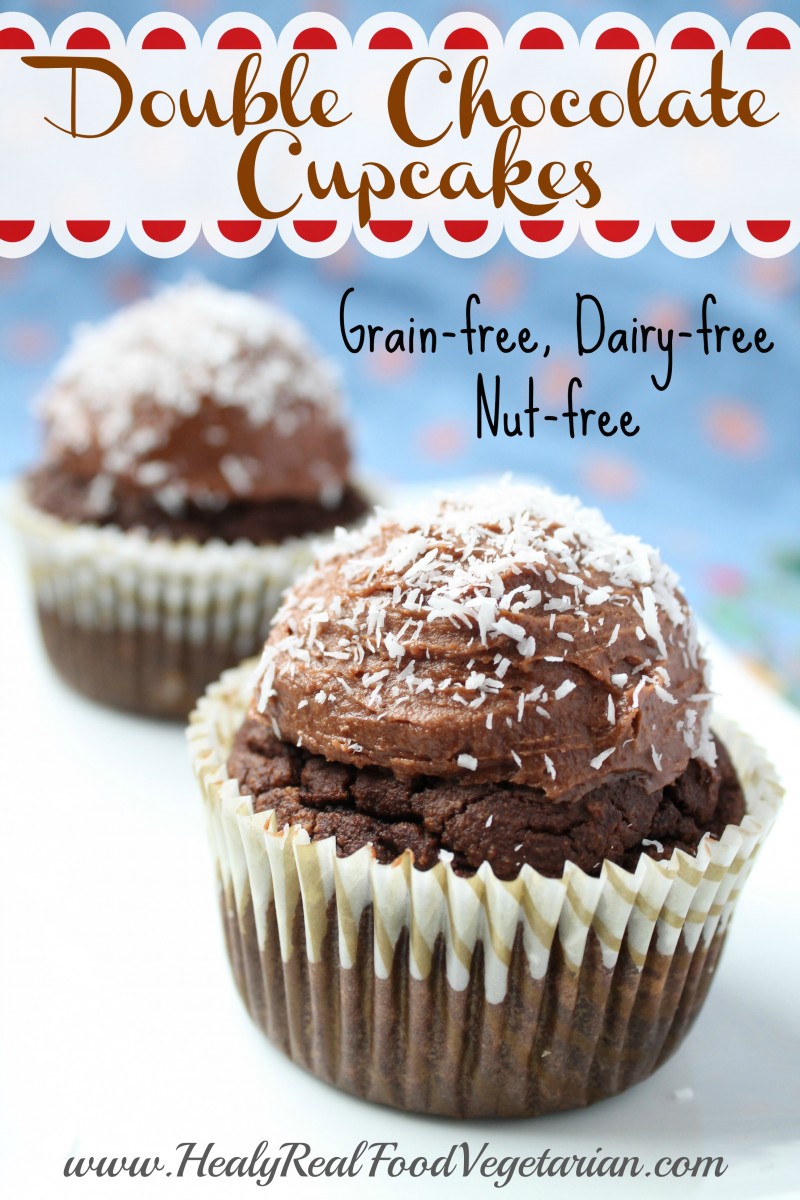 Double Chocolate Grain Free Cupcakes (Nut-Free & Dairy-Free)