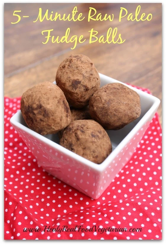 5 Minute Raw Paleo Fudge Balls