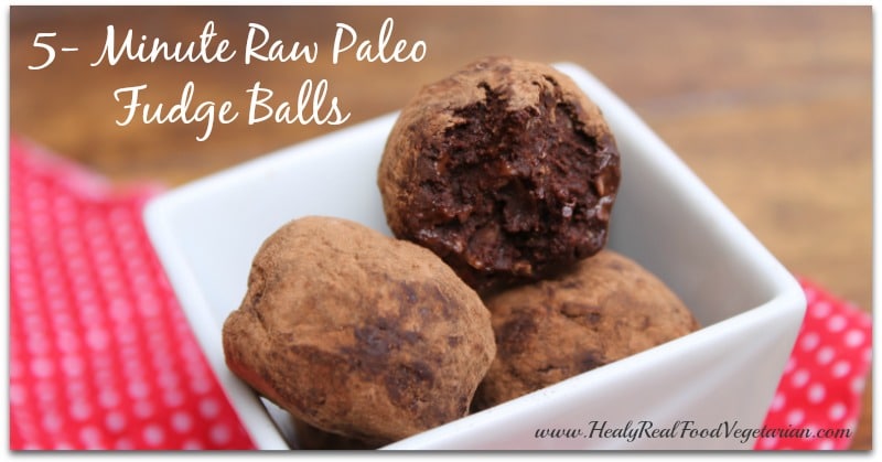 5 Minute Raw Paleo Fudge Balls