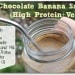 Chocolate Banana Smoothie High Protein Paleo Vegan