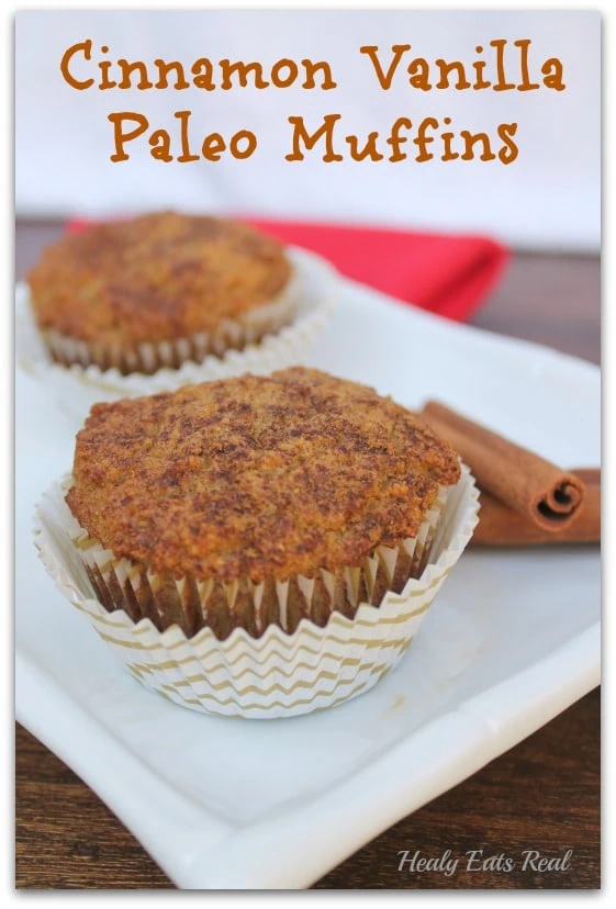 Cinnamon Vanilla Paleo Muffins