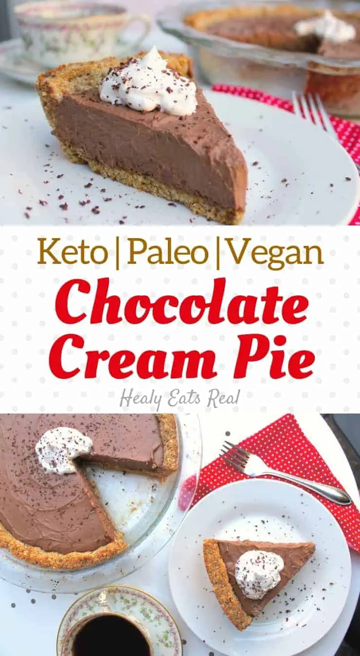 Rich Chocolate Cream Pie Recipe (Vegan, Keto & Paleo)