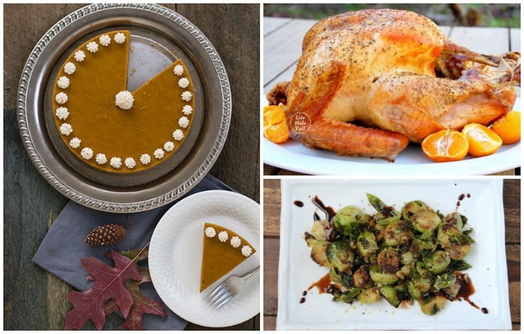 A collage image of autoimmune paleo holiday recipes