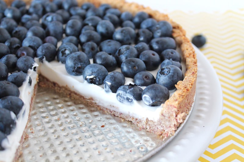 paleo blueberry tart