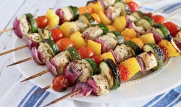 Lemon Herb Chicken Kabob Recipe (Keto & Paleo)