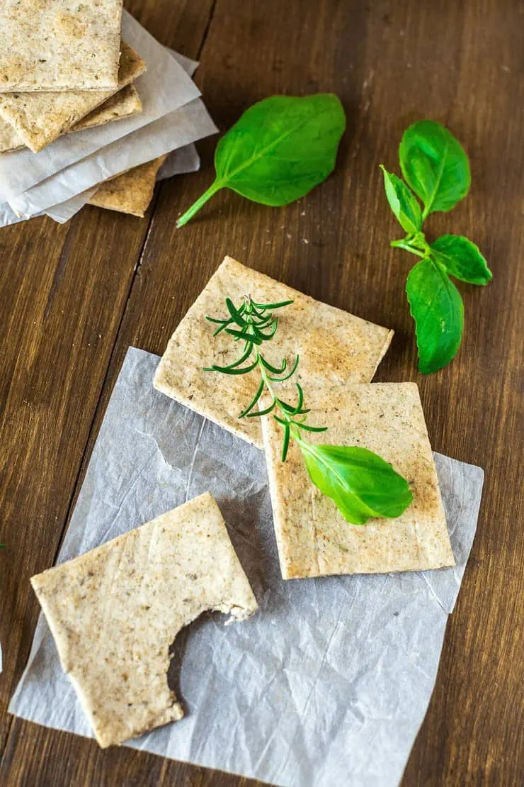 Homemade Almond Herb Cracker Recipe Thyme
