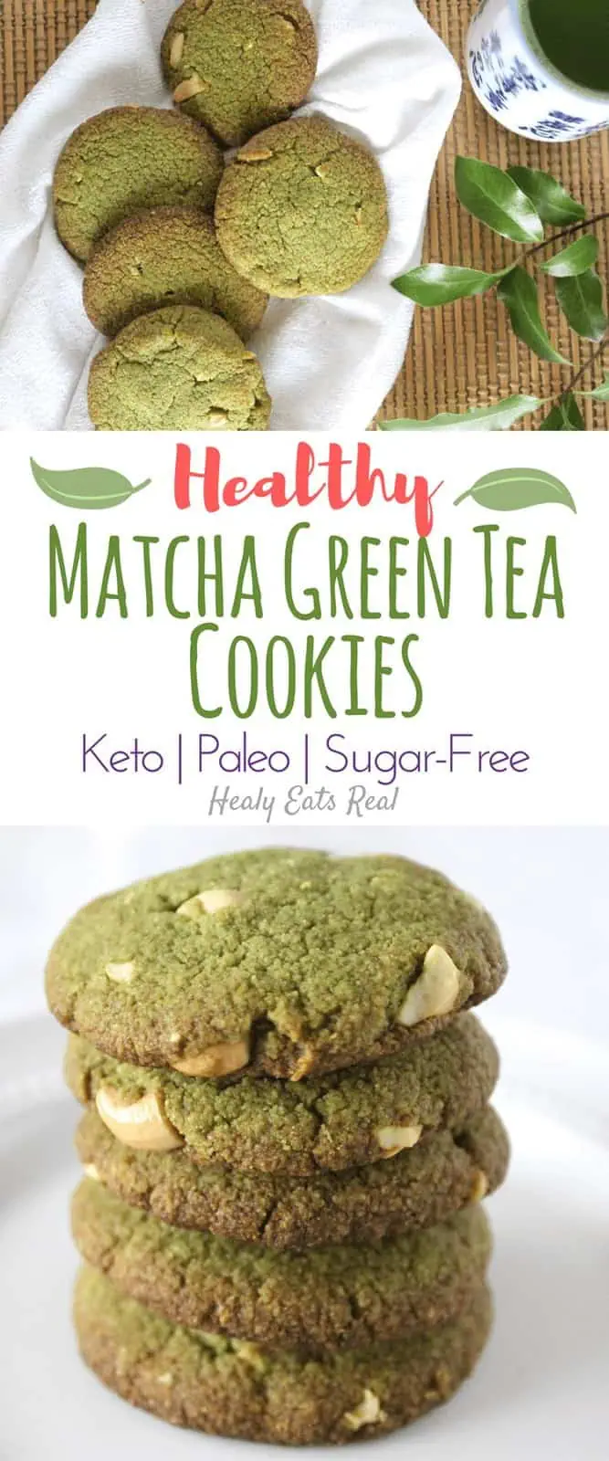 Healthy Matcha Cookies