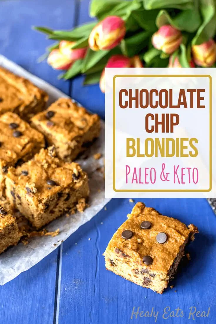 Chocolate Chip Coconut Flour Blondies