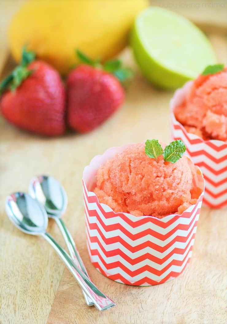 strawberry mango italian ice