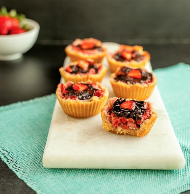 chocolate strawberry tarts