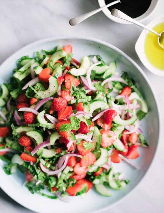 strawberry cucumber salad