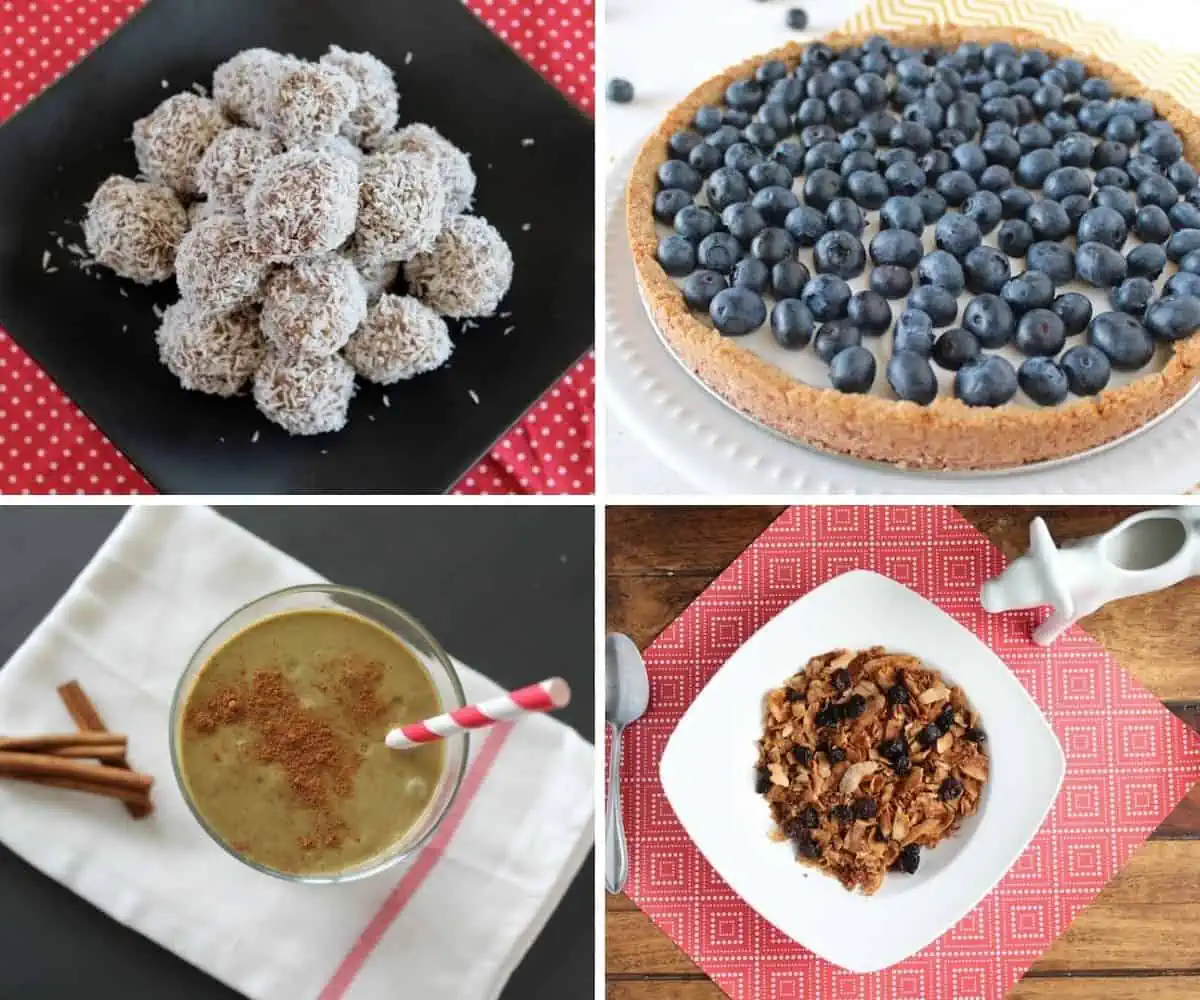 Collage of various aip desserts