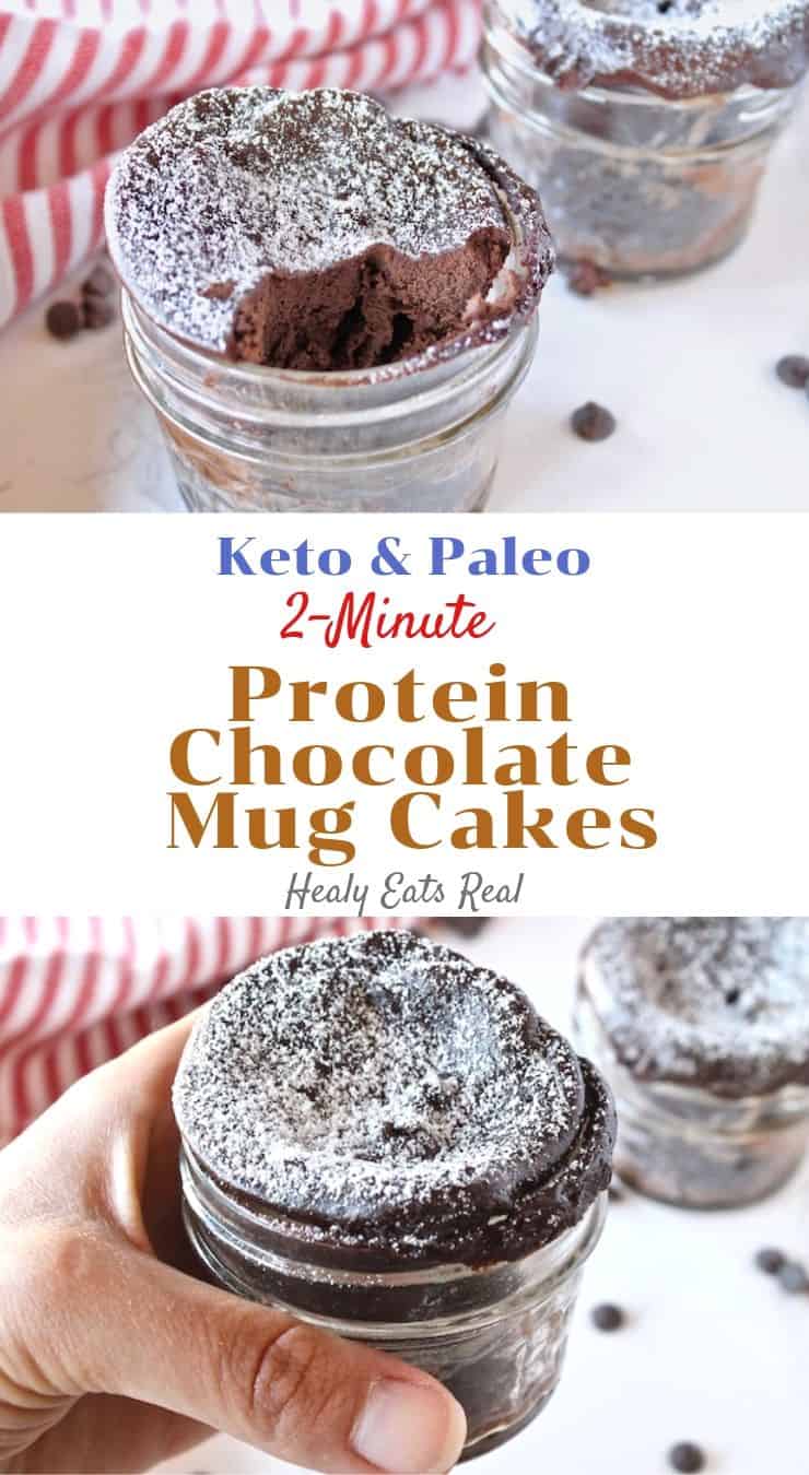 2-Minute Protein Chocolate Keto Mug Cake (Paleo & GF)