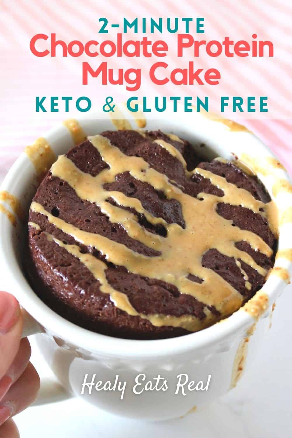Chocolate Protein Mug Cake in 2 Minutes (Keto & GF)