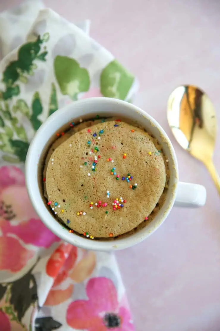 Matcha Mug Cake (Paleo, Keto, Gluten-Free) - Nom Nom Paleo®