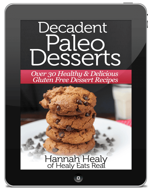Sugar Free Paleo Desserts ebook cover on ipad